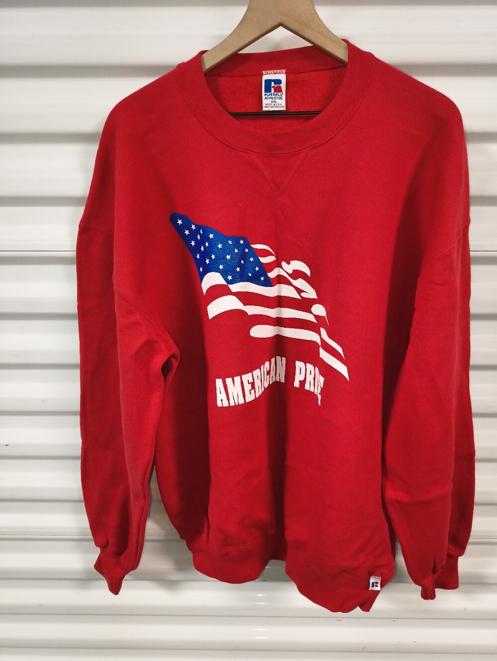Vtg American Pride Big Logo Crewneck Sweatshirt Size XXL